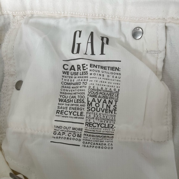 GAP Cheeky Straight High Rise Jeans, Size 33/16R, Colour Off White. - Picture 4 of 10